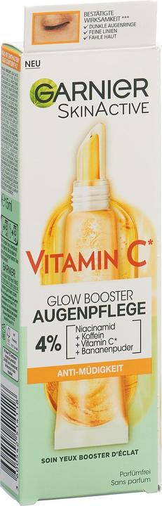 Immagine prodotto Garnier Trattamento occhi SkinActive Vitamin C Glow Booster (Crema per la cura degli occhi, 15 ml, Giorno + Notte)