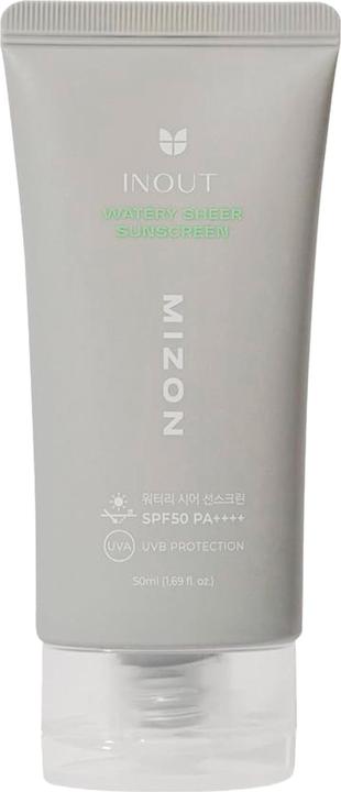 Actual product image Mizon Inout watery sheer sunscreen spf50 pa++++ (Suntan cream, 50 ml)