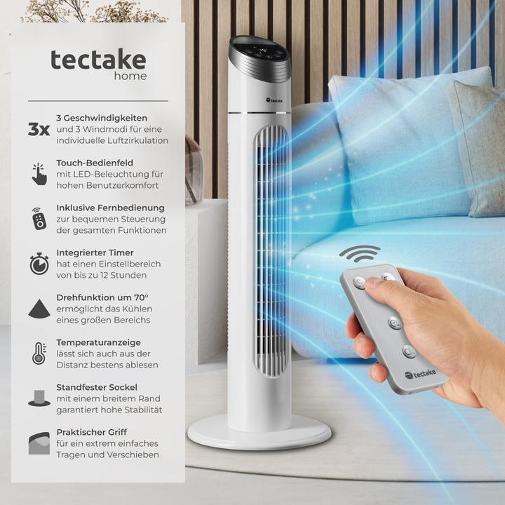 Actual product image tectake Tower fan (50 dB)