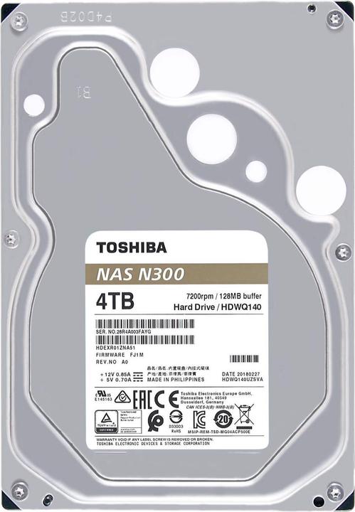 Actual product image Toshiba N300 (4 TB, 3.5", CMR)