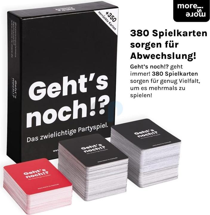 Actual product image More is more Still going!? - the dodgy party game (German)