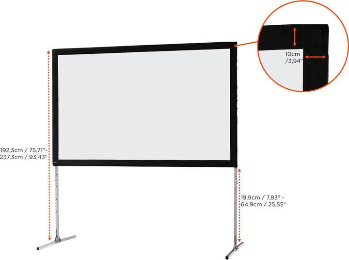 Productafbeelding Celexon Mobile Expert Business Format - Projectiescherm met afneembare voeten - 287 cm (112.99", 16:10)