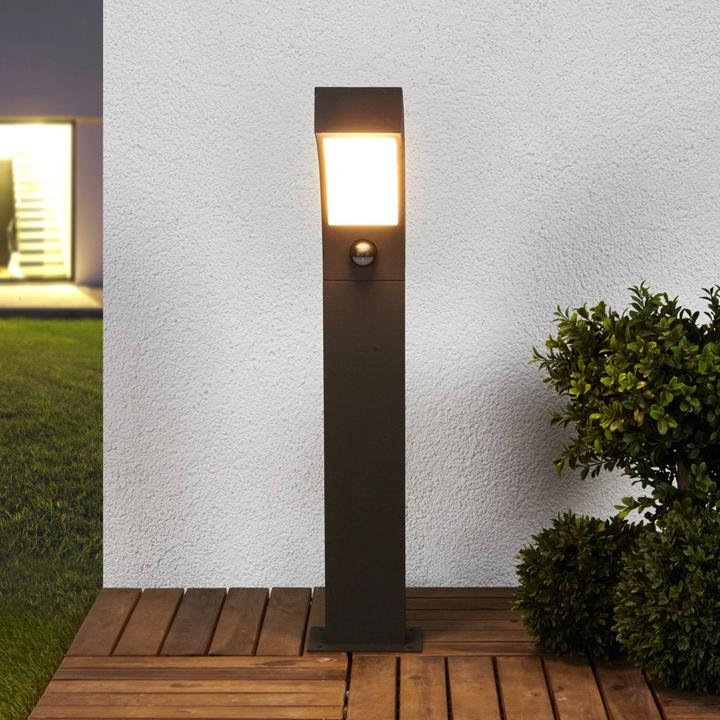 Image du produit Lucande Lennik Outdoor Garden Light w/sensor H60 Graphite (310 lm, IP54)