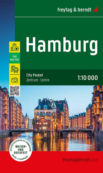Produktbild Hamburg, Stadtplan 1:10.000, freytag & berndt