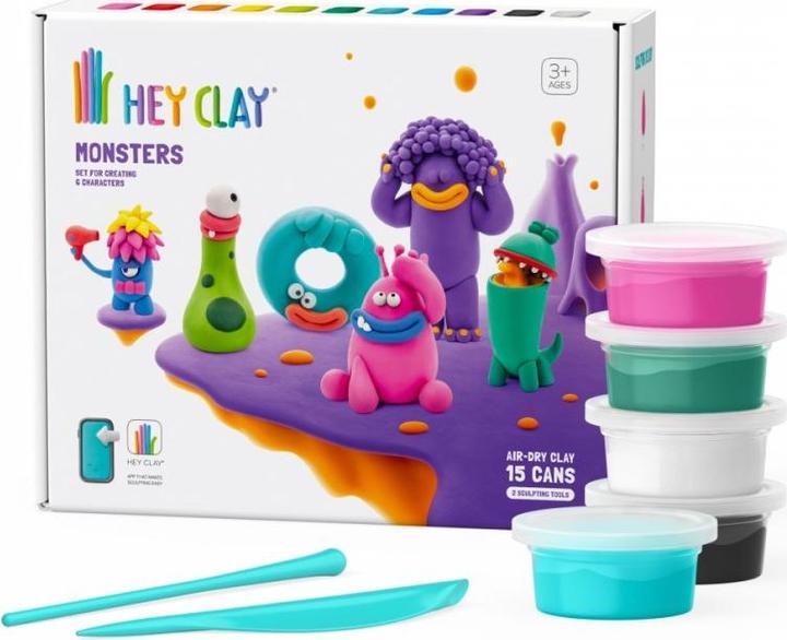 Productafbeelding Hey Clay Monsters Set 15-pack 15018CEE15
