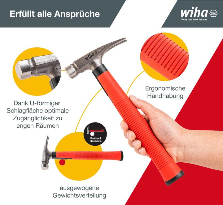 Produktbild Wiha Elektriker Hammer (300 g)
