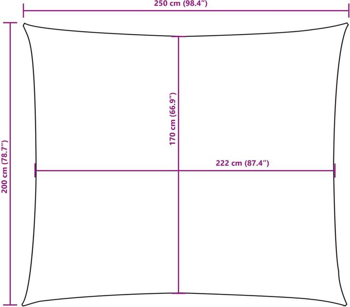 Produktbild VidaXL Sonnensegel (200 x 250 cm)