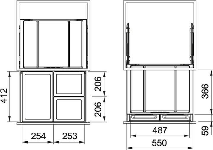 Immagine prodotto Franke Šiukšliad?ž? FX 60 26-11-11, 121.0557.763 (48 l)