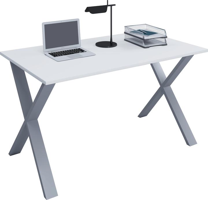 Produktbild VCM Premium Büromöbel Schreibtisch Lona X Silber (140 x 80 x 76 cm)