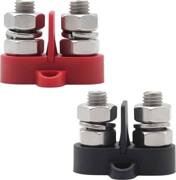 Image du produit Offgridtec Dual Terminal Stud / borne à vis double avec plaque d'isolation amovible 2 x M10 (3/8")