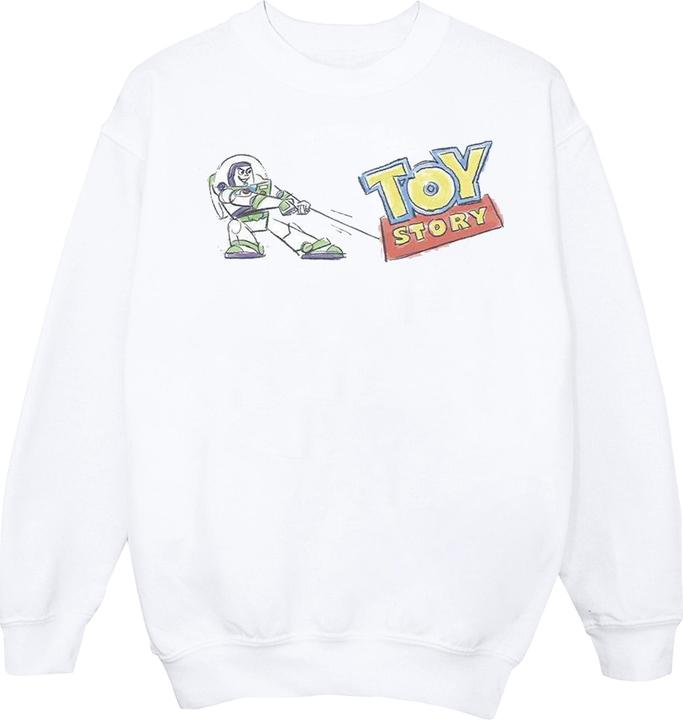 Disney Toy Story Buzz Pulling Logo Sweatshirt (S)