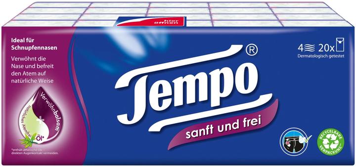 Produktbild Tempo Taschentücher sanft und frei