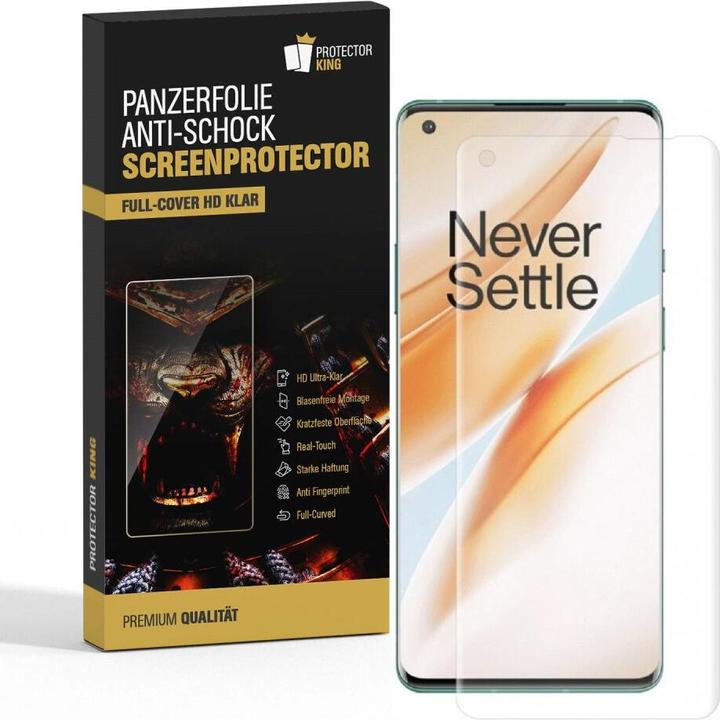 Produktbild Protectorking 6x Panzerfolie Anti-Shock Full Cover HD Klar (6 Stück, OnePlus 8 Pro)