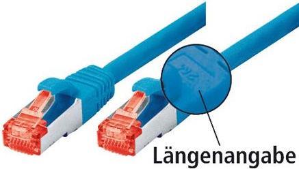 Produktbild Tecline Patchkabel S-STP (PIMF), Cat 6, blau, 2,0 m Patchkabel mit besonders schmalem Knickschutz (S/FTP, CAT5e, 2 m)