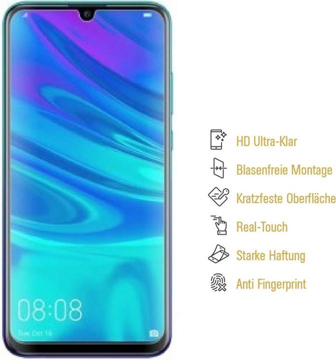 Produktbild Protectorking 4x Panzerfolie Anti-Shock HD Klar (4 Stück, Huawei P Smart+ (2019))