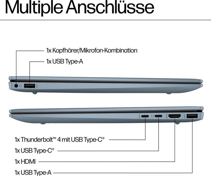 Produktbild HP Pavilion Plus 14-ew1173ng (14", Intel Core Ultra 7 155H, 32 GB, 512 GB, DE)