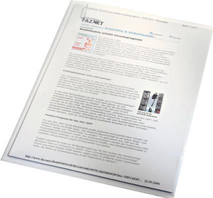 Actual product image Leitz Transparent pockets PP A4 (A4, 100 x)