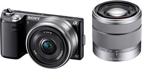 Image du produit Sony NEX-5ND, 16 MP, FullHD, Kit 16mm + 18-55mm