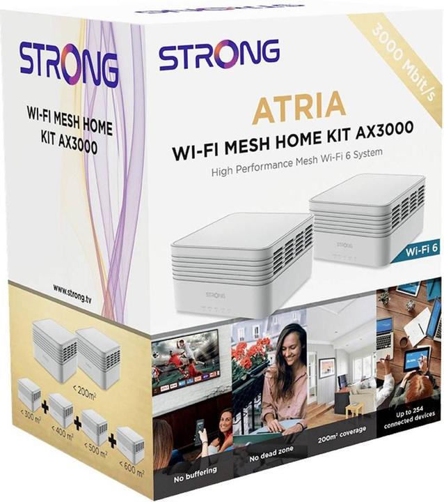 Image du produit Strong ATRIA Kit domestique Wi-Fi Mesh AX3000 Blanc