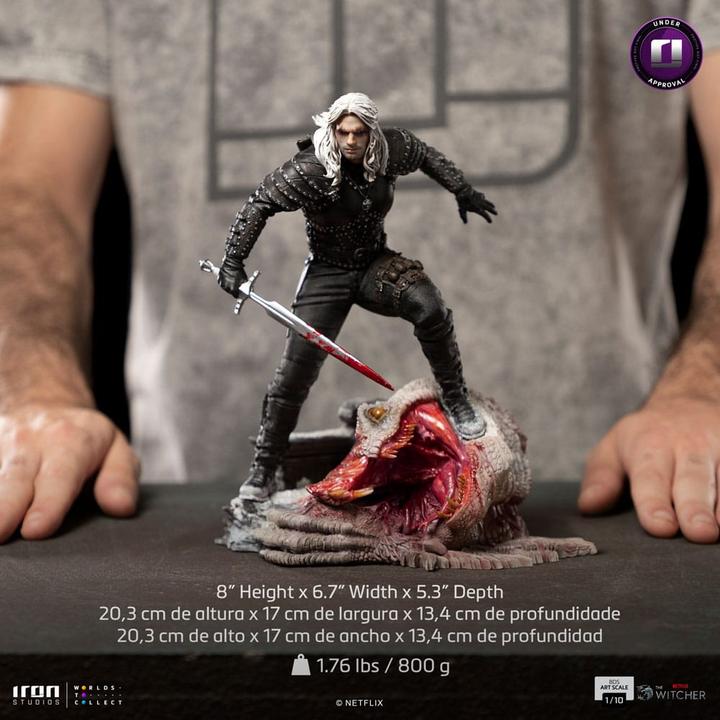 Produktbild Iron Studios The Witcher statuette 1/10 BDS Art Scale Geralt of Riva 33 cm