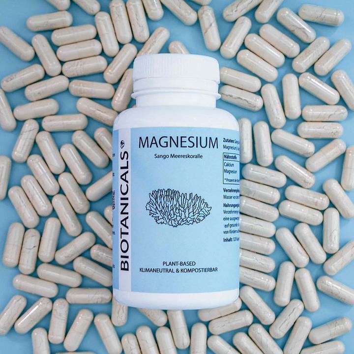 Actual product image Biotanicals Magnesium 120 capsules (120 Piece, Capsules, 135 g)