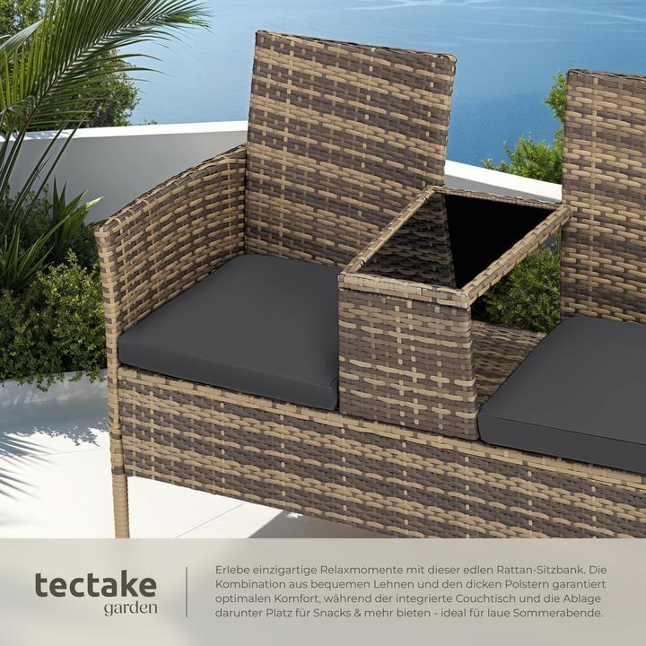 Actual product image tectake Garden bench