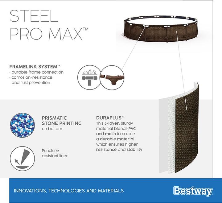 Produktbild Bestway Steel Pro Max Pool Set Deluxe (Ø 366 x 100 cm)