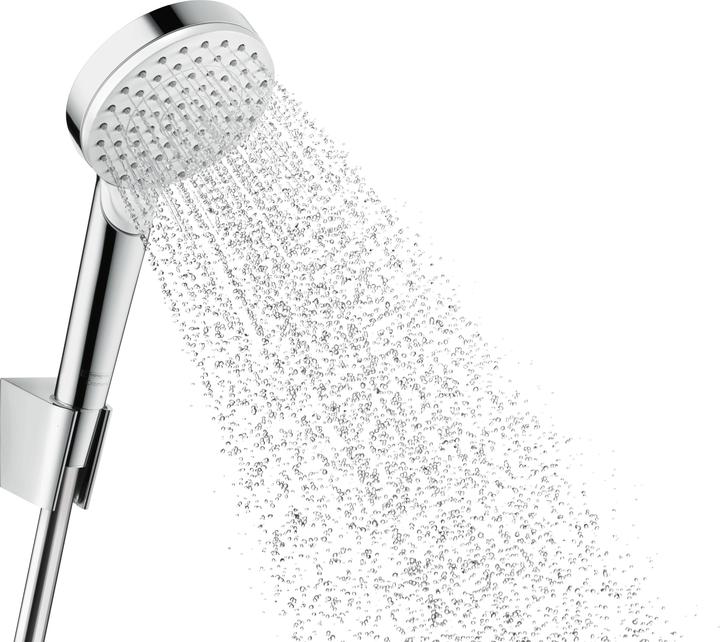 Actual product image hansgrohe Handbrause Set Crometta Vario 26691400 10 cm inkl. Brauseschlauch 125 cm chrom (2 Beam types, 14 l/min)