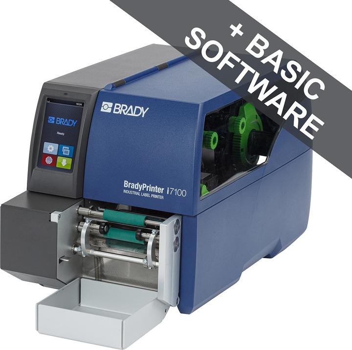 Produktbild Brady BradyPrinter I7100-600-P-EU+VLA, Thermotransferdrucker, max. Breite 56 mm, 600 dpi, USB, Ser (600 dpi)