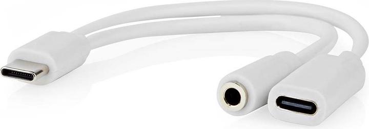 Actual product image Nedis USB-C™ Adapter | USB 2.0 | USB-C™ male | USB-C™ female / 3.5 mm female | 0.10 m | Round | Ve (0.10 m, USB 2.0, 10 W)