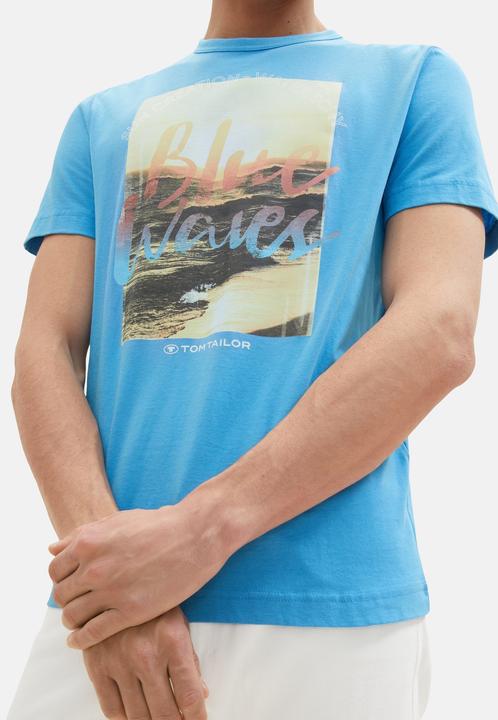Actual product image Tom Tailor T-Shirt Kurzarmshirt mit Rundhalsausschnitt und Foto-Print (XXL)