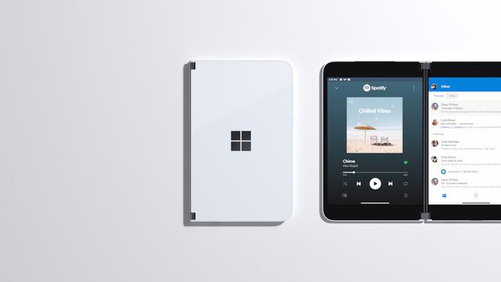 Immagine prodotto Microsoft Surface Duo (128 GB, Ghiacciaio, 8.10", Doppia SIM, 11 Mpx, 4G)