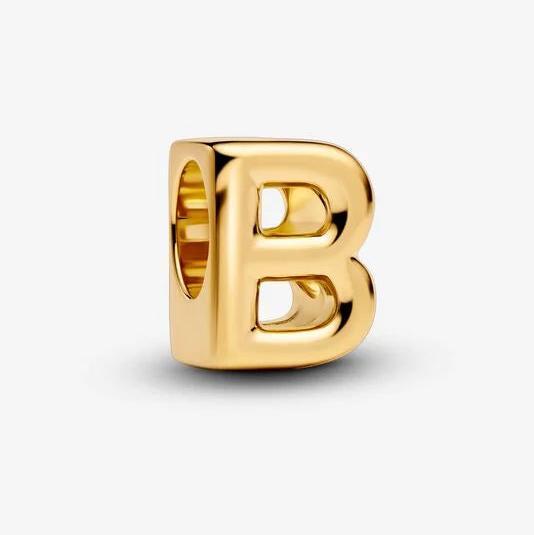 Produktbild Pandora Vergoldeter Buchstabe B-Anhänger (Vergoldete Metalllegierung)