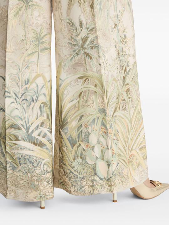 Actual product image Liu Jo Black Pantaloni Green Jungle Printed (42)