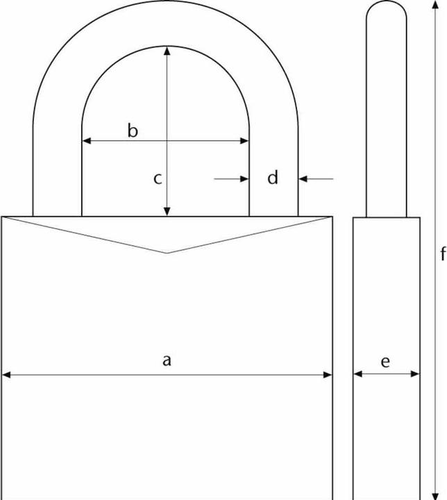 Actual product image Abus Lock Aquasafe 70 IB/45