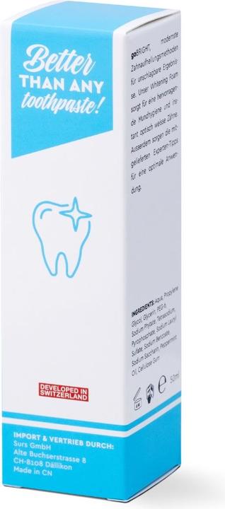 Image du produit GoBright Mousse blanchissante au thé avancée (50 ml, Mousse)