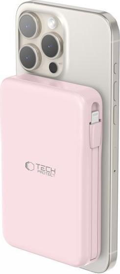 Produktbild Tech-Protect Powerbank PB31 LifeMag MagSafe 10000 mAh - rosa (10000 mAh, 15 W)