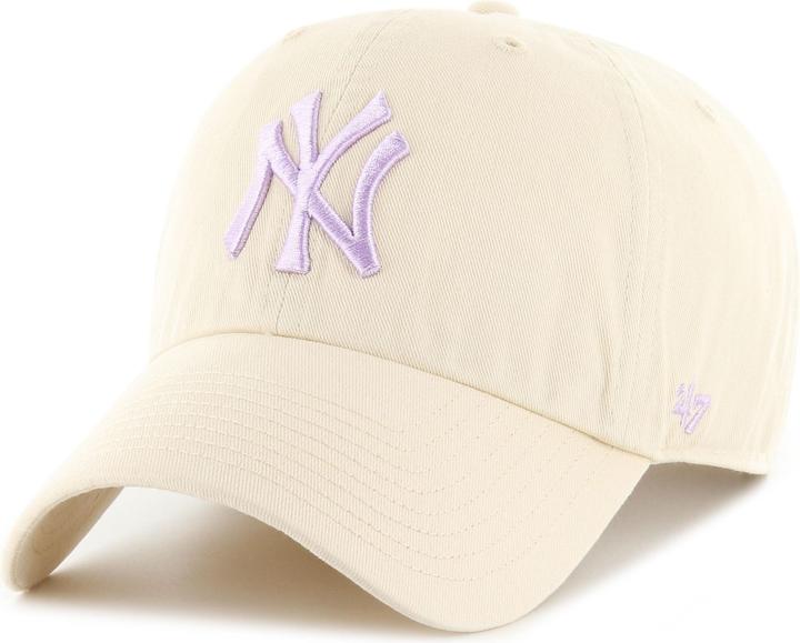 47 Brand Strapback Cap - CLEAN UP New York Yankees natural