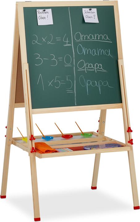 Actual product image Relaxdays Kids' Easel with board