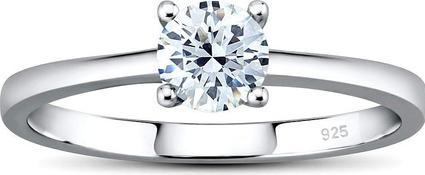 Silvego Silver ring MADISON with Swarovski Zirconia JJJR2339sw - Circuit: 47 mm (47, 925 Silber)