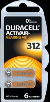 Produktbild Duracell Activair 312 (60 Stk., A312, 185 mAh)