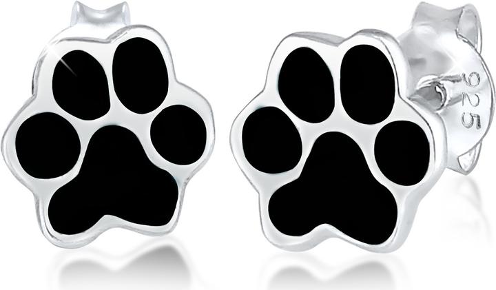 Elli Pfoten Stecker mt Emaille (Sterling Silber)