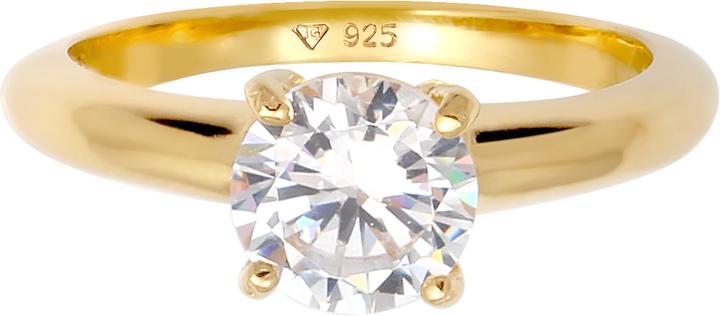 Immagine prodotto Elli Solitärring mit Zirkonia Kristall (56, 925 Argento)