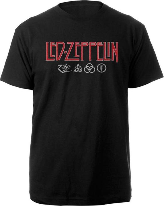 Led Zeppelin Adult Symbols Logo TShirt