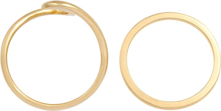 Actual product image Elli 2er Set Wellen Design (52, 925 Silver)