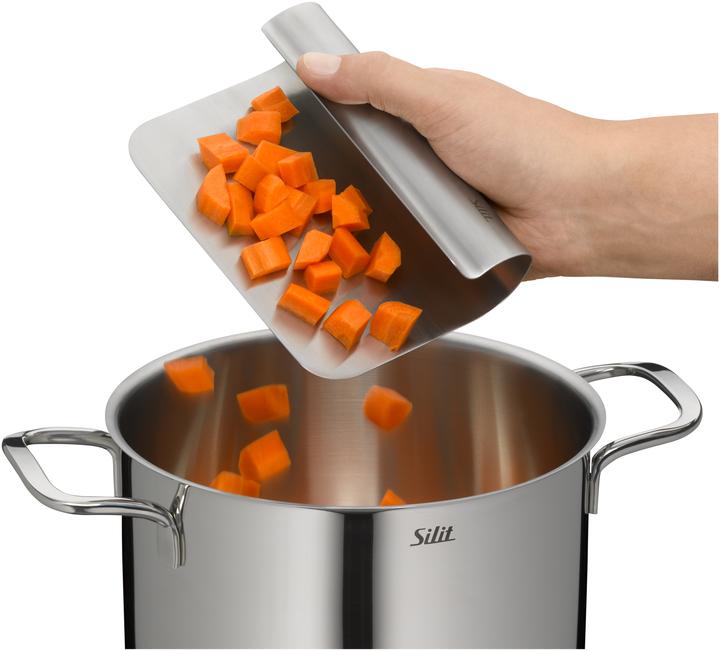 Produktbild Silit Gemüseschaufel Küchenhilfe Teigschaber 11x15cm Cut'n Serve Edelstahl matt