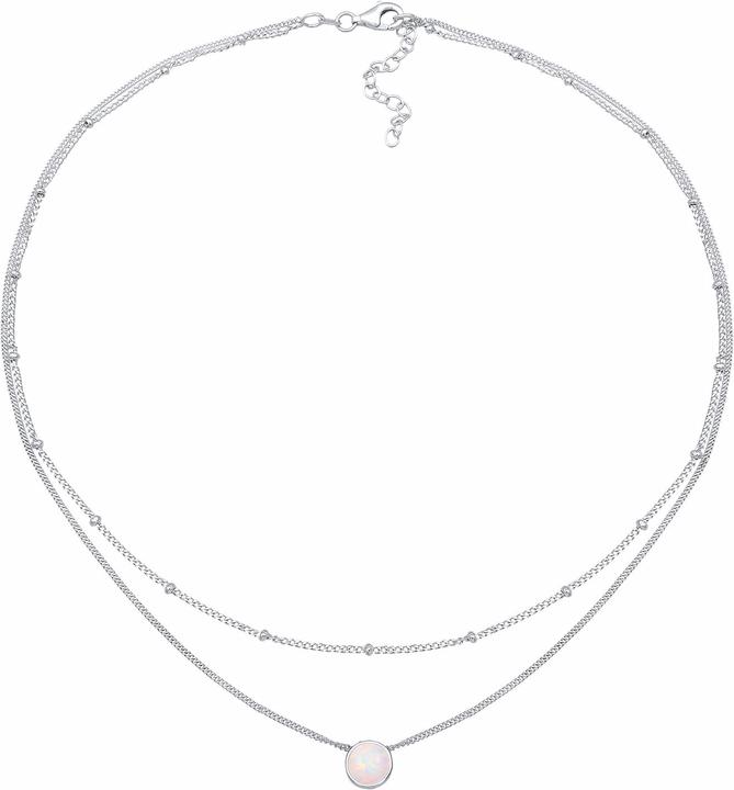 Image du produit Elli Choker Layer-Look mit Opal (Argent Sterling, 36 cm)