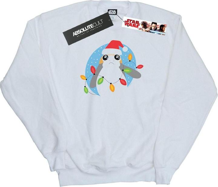 Star Wars The Last Jedi Porg Christmas Lights Sweatshirt (M)