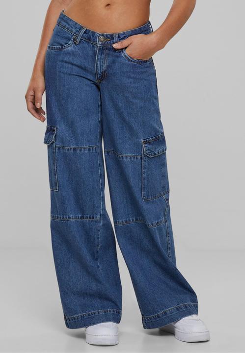 Actual product image Urban Classics Ladies Low Waist Cargo Denim (26)