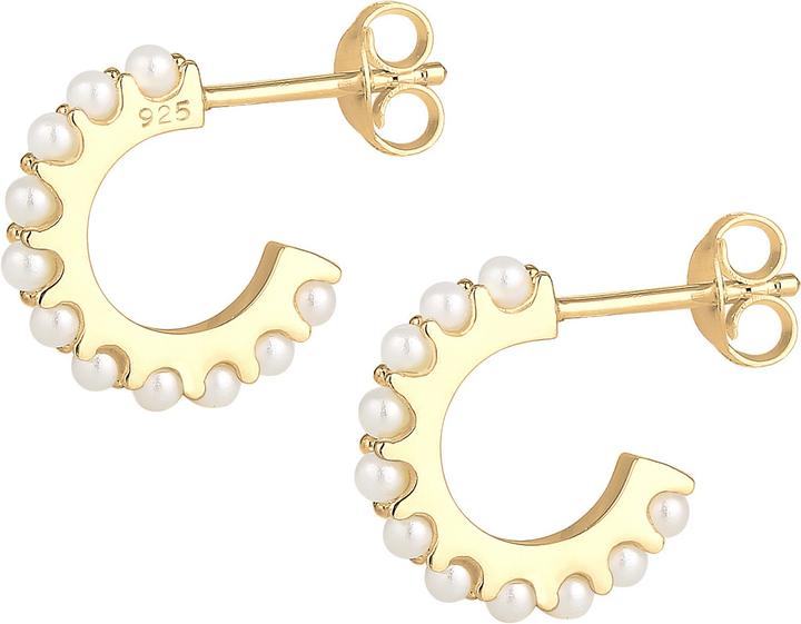 Image du produit Elli Creolen Minimal mit Perlen (Argent Sterling)
